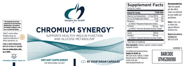 Chromium Synergy by Designs for Health
