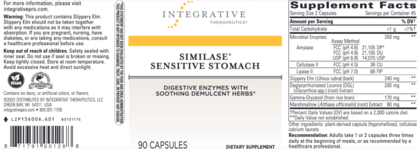 Similase Sensitive Stom. by Integrative Therapeutics
