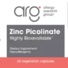 Zinc Picolinate label